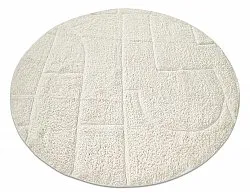 Round rug - Cremona Natural Cotton Shaggy (offwhite)