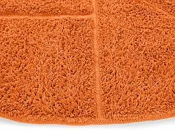 Round rug - Cremona Natural Cotton Shaggy (orange)