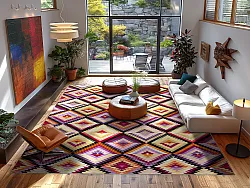 Wilton rug - Deia (pink/multi)