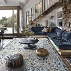 Wilton rug - Denizli (blue)