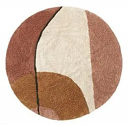 Round rug - Donostia Natural Cotton Shaggy (multi)