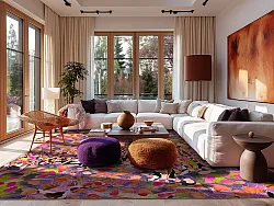 Wilton rug - Dottie (pink/multi)