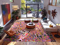 Wilton rug - Dottie (pink/multi)