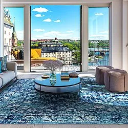 Wilton rug - Douz (blue)