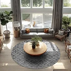 Round rug - Draham (grey)