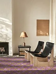 Shaggy rugs - Elsey Natural Cotton Shaggy (brown/purple)