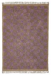Shaggy rugs - Elsey Natural Cotton Shaggy (brown/purple)
