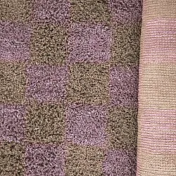 Shaggy rugs - Elsey Natural Cotton Shaggy (brown/purple)