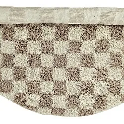 Round rug - Elsey Natural Cotton Shaggy (cream/sand)