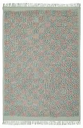 Shaggy rugs - Elsey Natural Cotton Shaggy (grey/pink)