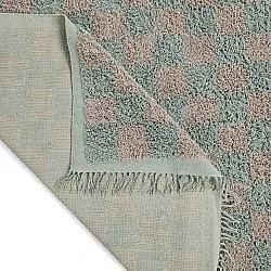 Shaggy rugs - Elsey Natural Cotton Shaggy (grey/pink)