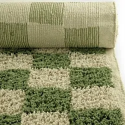 Shaggy rugs - Elsey Natural Cotton Shaggy (green/beige)