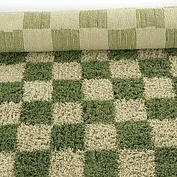 Shaggy rugs - Elsey Natural Cotton Shaggy (green/beige)