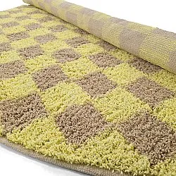 Round rug - Elsey Natural Cotton Shaggy (yellow/beige)