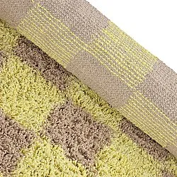 Round rug - Elsey Natural Cotton Shaggy (yellow/beige)