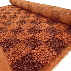 Shaggy rugs - Elsey Natural Cotton Shaggy (orange/red)