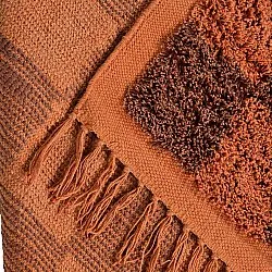 Shaggy rugs - Elsey Natural Cotton Shaggy (orange/red)