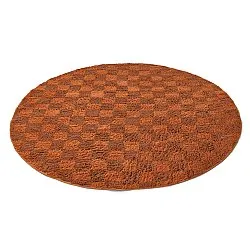 Round rug - Elsey Natural Cotton Shaggy (orange/red)