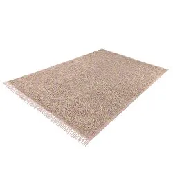 Shaggy rugs - Elsey Natural Cotton Shaggy (pink/orange)
