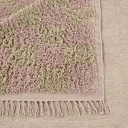 Shaggy rugs - Elsey Natural Cotton Shaggy (pink/orange)