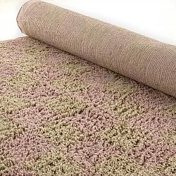 Shaggy rugs - Elsey Natural Cotton Shaggy (pink/orange)