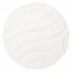 Round rug - Emilia Natural Cotton Shaggy (offwhite)