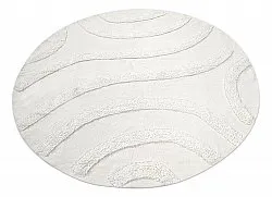 Round rug - Emilia Natural Cotton Shaggy (offwhite)