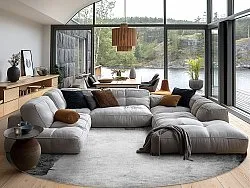 Round rug - Esperia (grey)