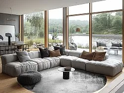 Round rug - Esperia (grey)