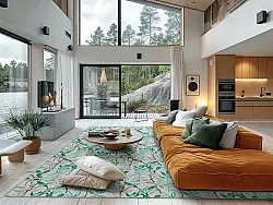 Wilton rug - Evelina (green/multi)