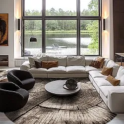 Round rug - Event (grey)