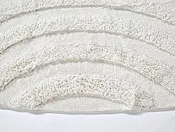 Round rug - Everly Natural Cotton Shaggy (offwhite)