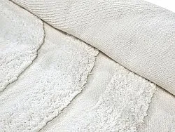 Round rug - Everly Natural Cotton Shaggy (offwhite)