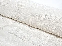 Round rug - Fallon Natural Cotton Shaggy (offwhite)