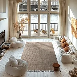 Shaggy rugs - Farley Natural Cotton Shaggy (beige)
