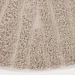 Round rug - Farley Natural Cotton Shaggy (beige)