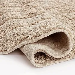 Round rug - Farley Natural Cotton Shaggy (beige)