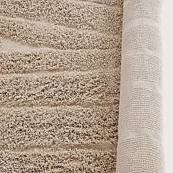 Round rug - Farley Natural Cotton Shaggy (beige)