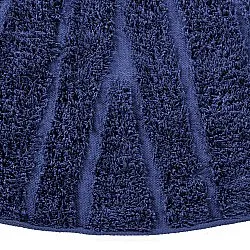 Round rug - Farley Natural Cotton Shaggy (blue)