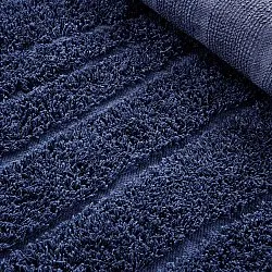 Round rug - Farley Natural Cotton Shaggy (blue)