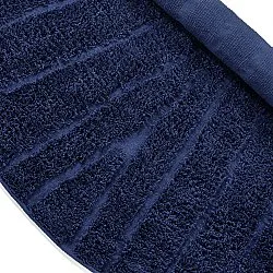 Round rug - Farley Natural Cotton Shaggy (blue)