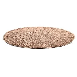 Round rug - Farley Natural Cotton Shaggy (pink)