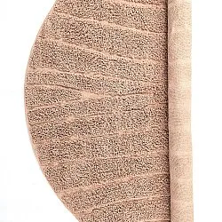 Round rug - Farley Natural Cotton Shaggy (pink)