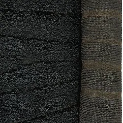 Shaggy rugs - Farley Natural Cotton Shaggy (black)