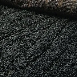 Shaggy rugs - Farley Natural Cotton Shaggy (black)