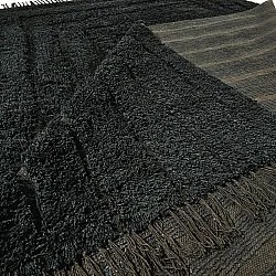 Shaggy rugs - Farley Natural Cotton Shaggy (black)