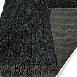 Shaggy rugs - Farley Natural Cotton Shaggy (black)
