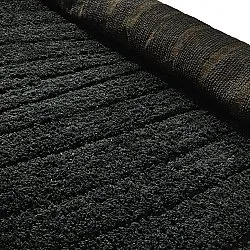 Shaggy rugs - Farley Natural Cotton Shaggy (black)