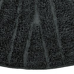Round rug - Farley Natural Cotton Shaggy (black)