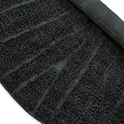 Round rug - Farley Natural Cotton Shaggy (black)
